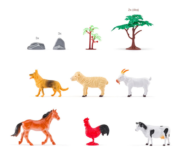 Planet der Tiere Figuren – Set 4 Welten, 24 Figuren