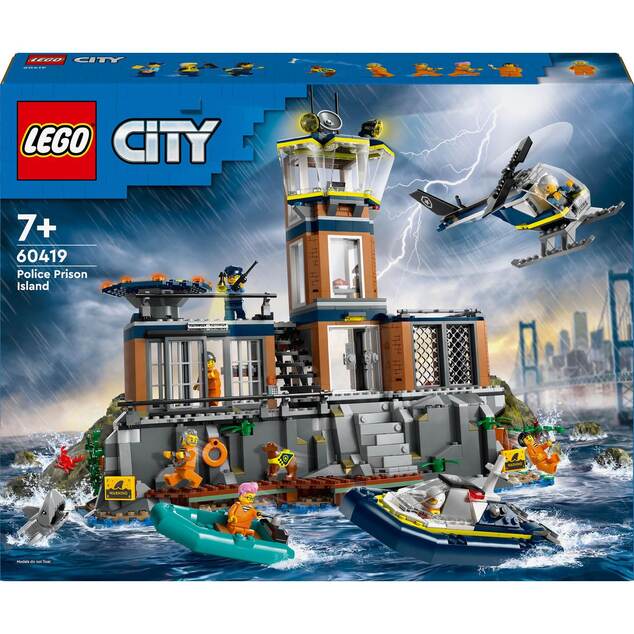 LEGO® City 60419 Poliția și închisoarea de pe insulă