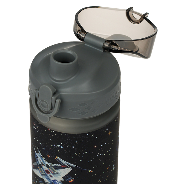 BAAGL Tritan-Flasche für Getränke Pixel Space, 500 ml