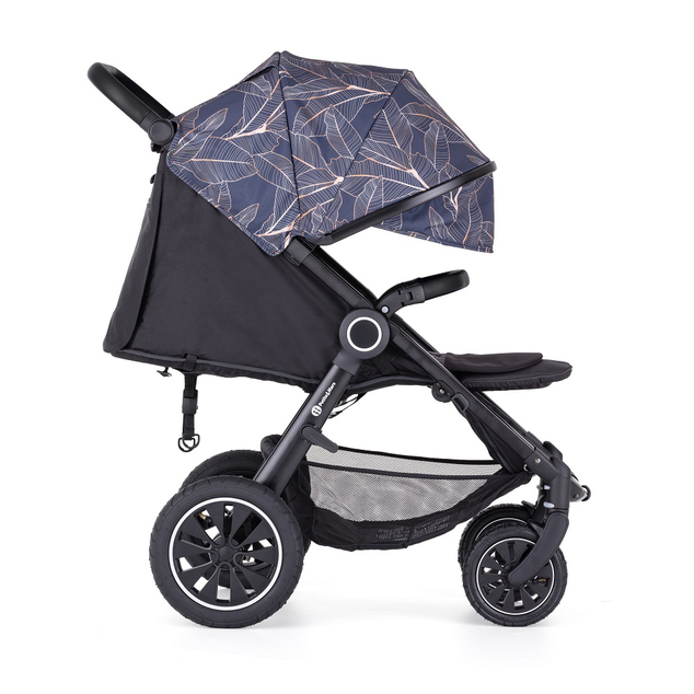 PETITE&amp;MARS Kočík Street+ Air Black + Strieška Limited 100 Palmtree
