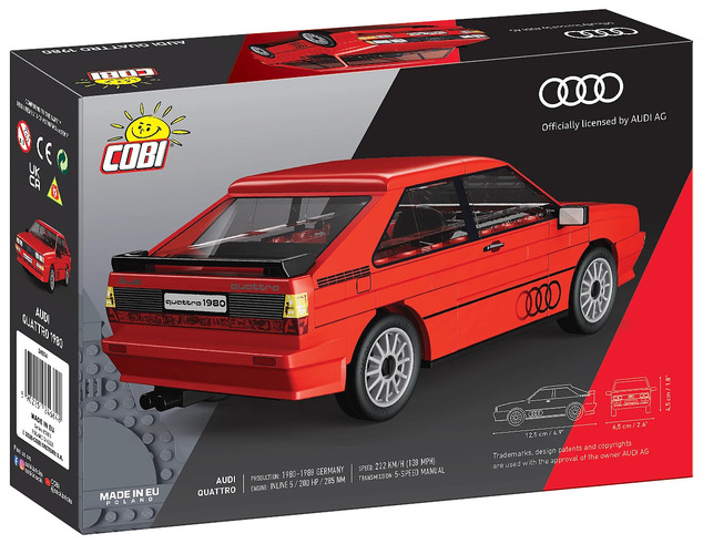 Cobi Audi Quattro (1980), 1:35, 88 k