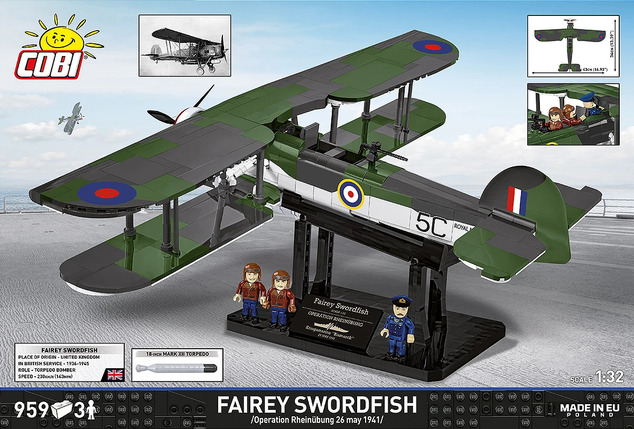 Cobi II WWFAIREY SWORDFISH (HMS ARK ROYAL), 1:32