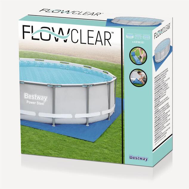 Bestway 58003 Štvorcová podložka Flowclear™ 488 x 488 cm pre nadzemné bazény do O 457 cm,