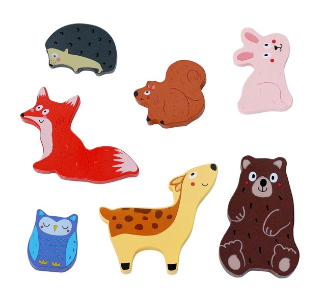 2Kids Toys Fa puzzle Erdő állatok összekapcsolható