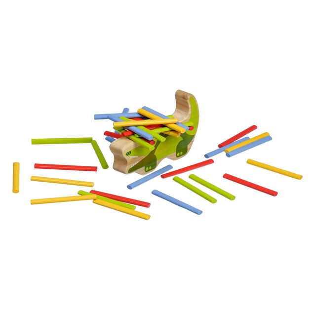 Lucy &amp; Leo 191 Krokodil - Holz-Balancespiel 41 Teile
