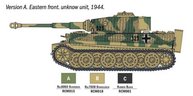 Modellbausatz Panzer 75002 - Pz. Kpfw. VI Tiger I Ausf. E (1:56)