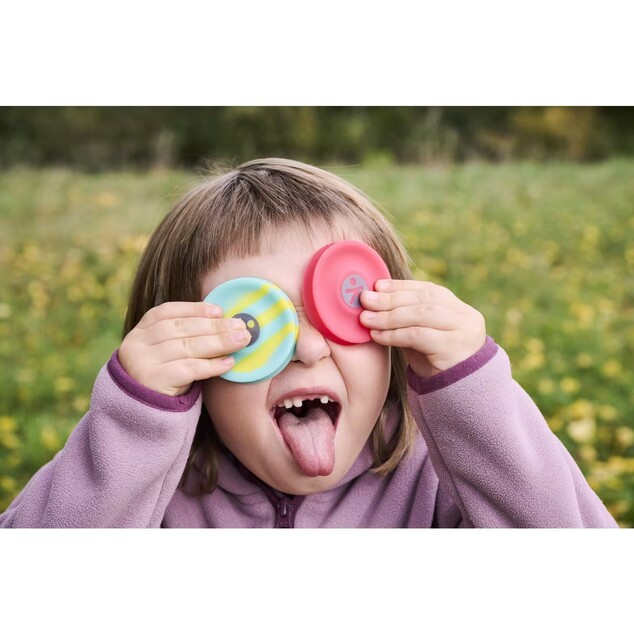 Haba Terra Kids Adventure Prendimi! dischi in silicone 2 pezzi rosa