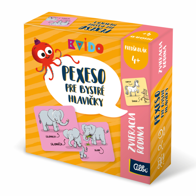Albi Kvído Pexeso pre bystré hlavičky Zvieracia rodina