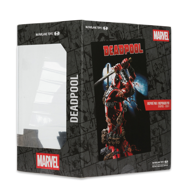 McFarlane Toys Marvel Deadpool 1:10th Scale Collectible with Scene (Deadpool #1)