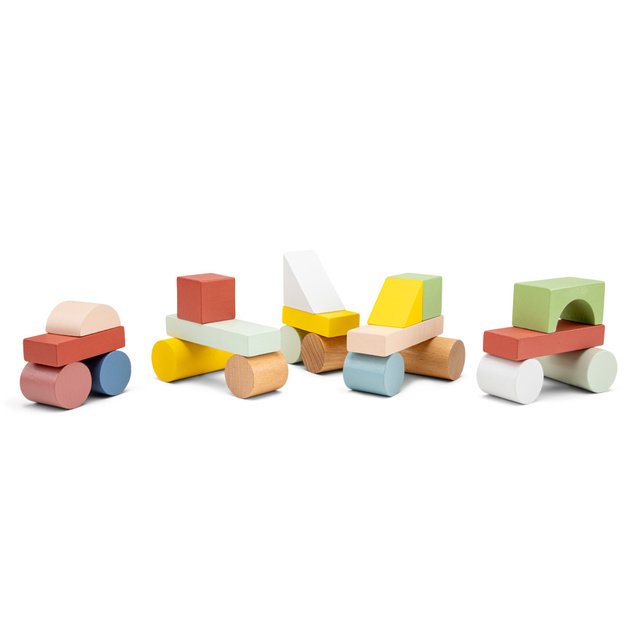 New Classic Toys Drevené stavebné kocky - 100 ks