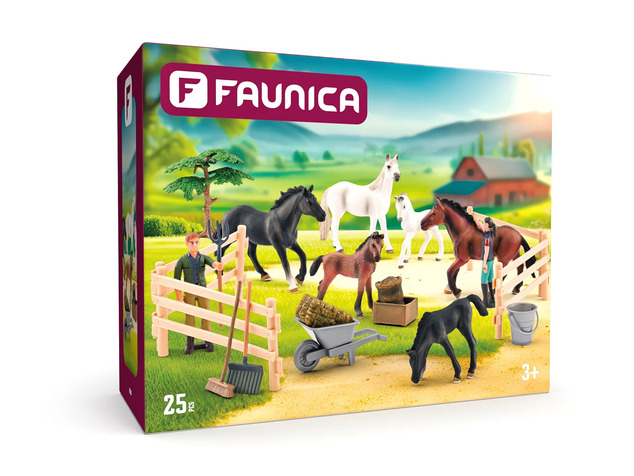 Faunica Sada koní s lipicánem 8 figurek