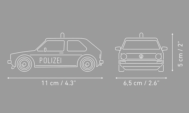 Cobi Volkswagen Golf 1974 Poliția