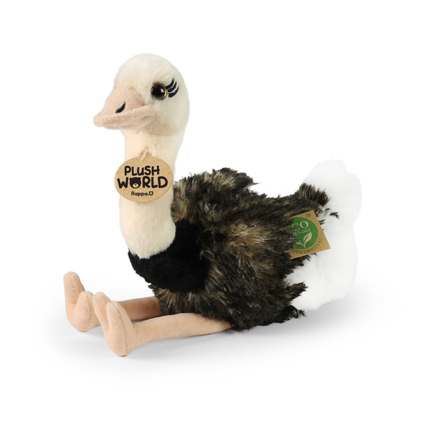 Autruche en peluche 33 cm ECO-FRIENDLY PLUSH WORLD