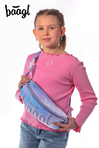 BAAGL SET 5 Core Sky: Rucksack, Federmäppchen, Beutel, Gürteltasche, Laptop-Hülle
