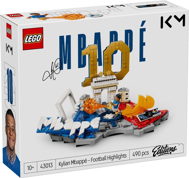 LEGO® Editions 43013 Kylian Mbappé – Hviezdne momenty futbalu