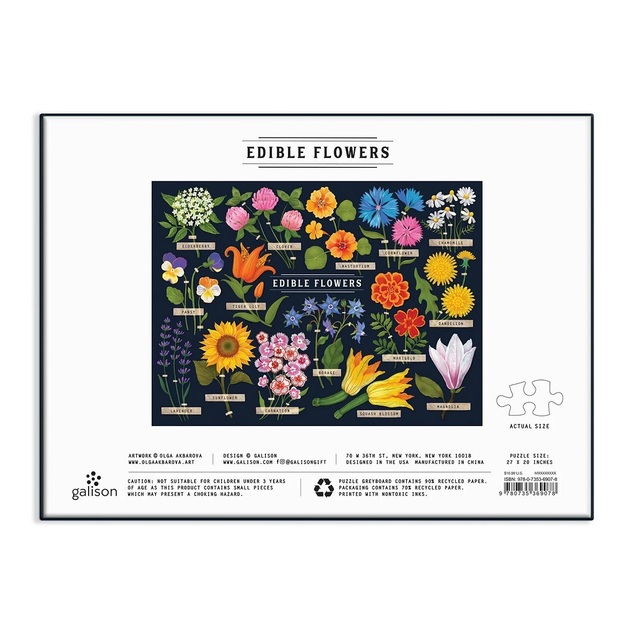 Galison Puzzle Jestivo cvijeće 1000 komada