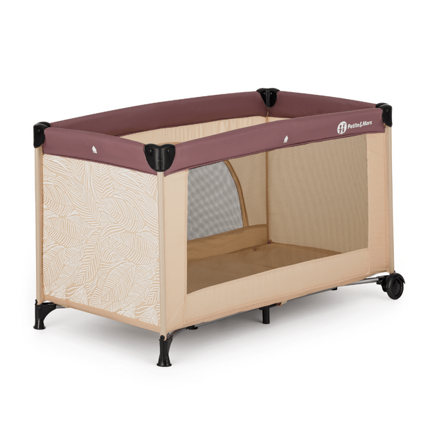 PETITE&amp;MARS Postieľka cestovná Nyja Urban Jungle Sand