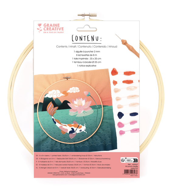 GRAINE CREATIVE Sada punch needle Ryba