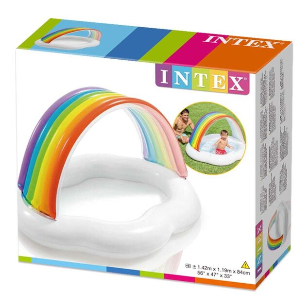 Kinderbecken INTEX 57141 Rainbow 142 x 119 cm