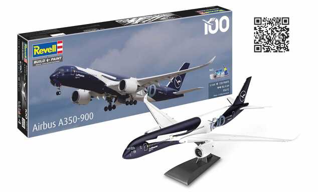 Geschenk-Set Flugzeug 05612 - A350-900 - Lufthansa (100. Jahrestag) (1:144)