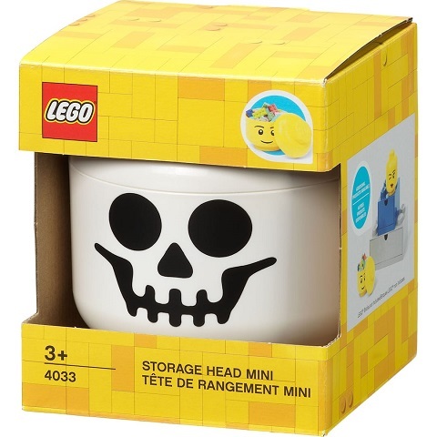 LEGO úložná hlava (mini) - kostlivec