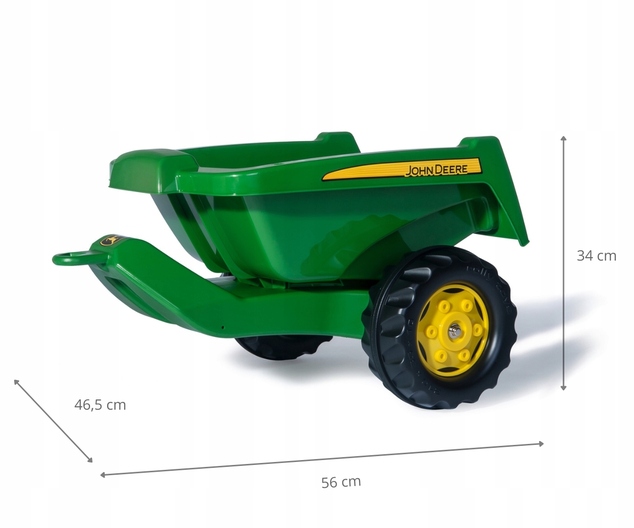 Rollytoys Vlečka za traktor John Deere malá zelená