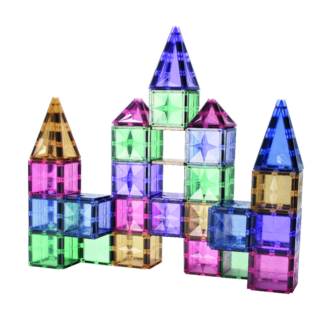 Cleverclixx Magnetická stavebnice Mega Creative Pack Pastel – 210 ks