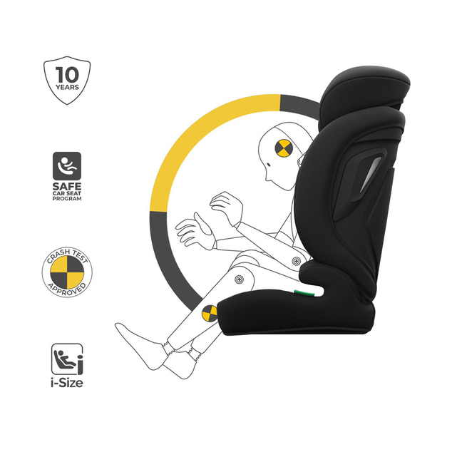 KINDERKRAFT Autosedačka Comfort Up 2 Plus i-Size (76-150 cm) Black