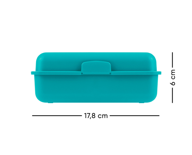 BAAGL Box na desiatu Dúha tyrkysový