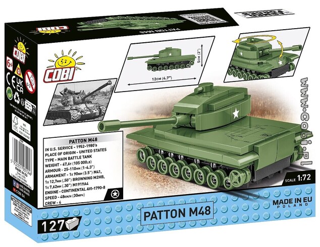 Cobi M48 Patton, 1:72, 127 k