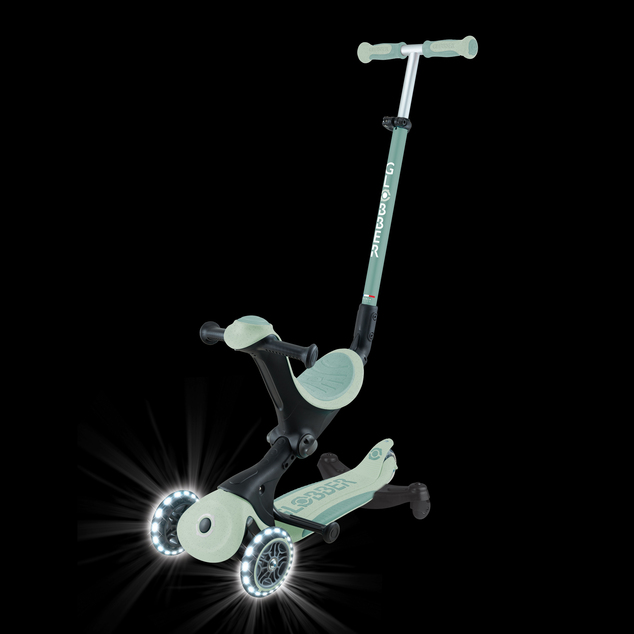 Globber kolobežka Go Up deluxe lights ecologic 360 ° pistachio