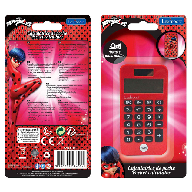 Lexibook Taschenrechner Miraculous