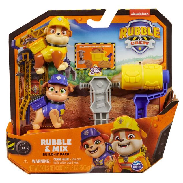 Paw Patrol Rubble a jeho partia – Rubble a Mix figúrky s doplnkami