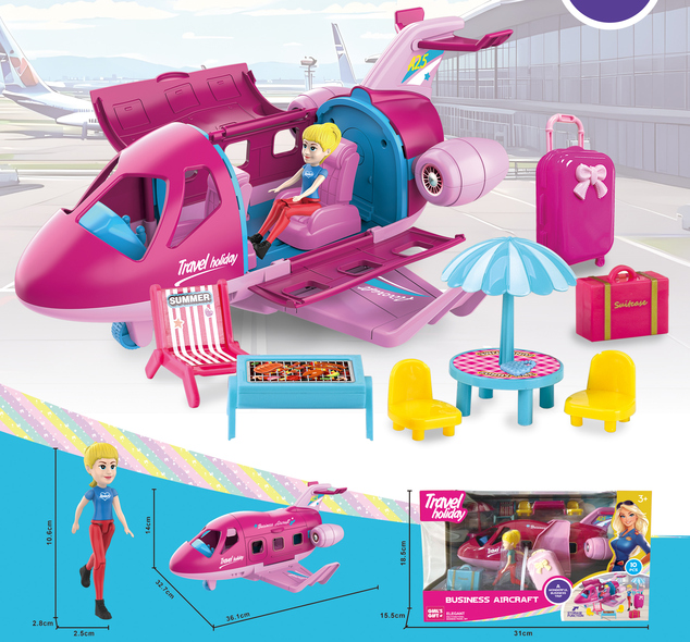 Avión con pasajero 36cm
