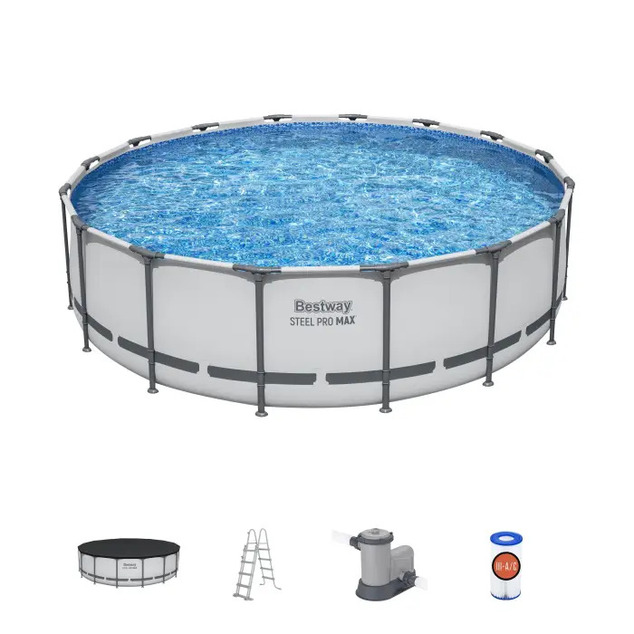 Záhradný bazén Bestway 5612Z Steel Pro MAX 4.88m x 1.22m Pool Set s kartušovou filtráciou