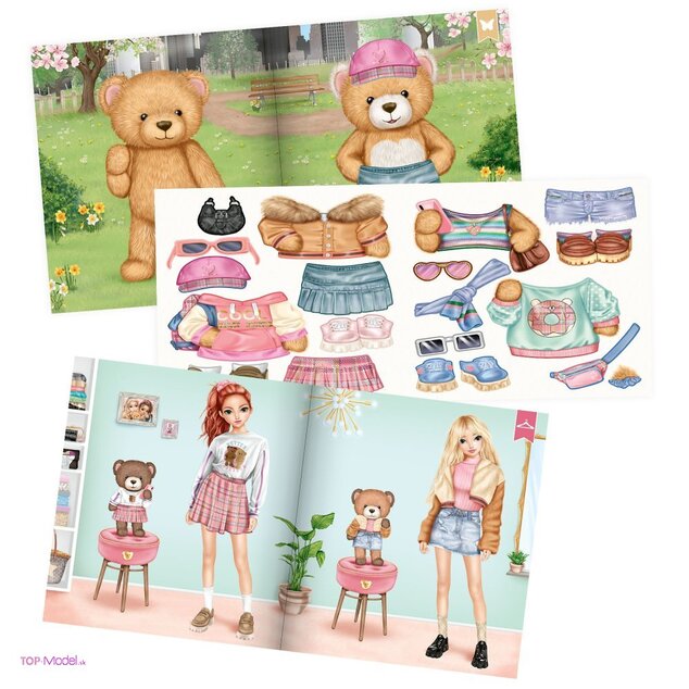 Top Model Sticker World, Kreatívny zošit so samolepkami, Candy s medvedíkom