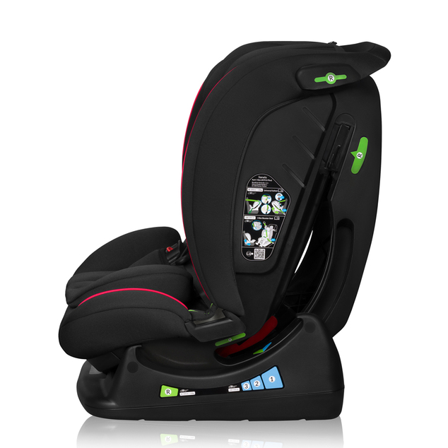 Lionelo Autosedačka Aart i-Size (40-150 cm) Black Carbon Red