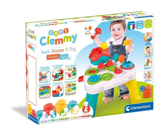 Clementoni Clemmy baby - veselý hrací senzorický stolík