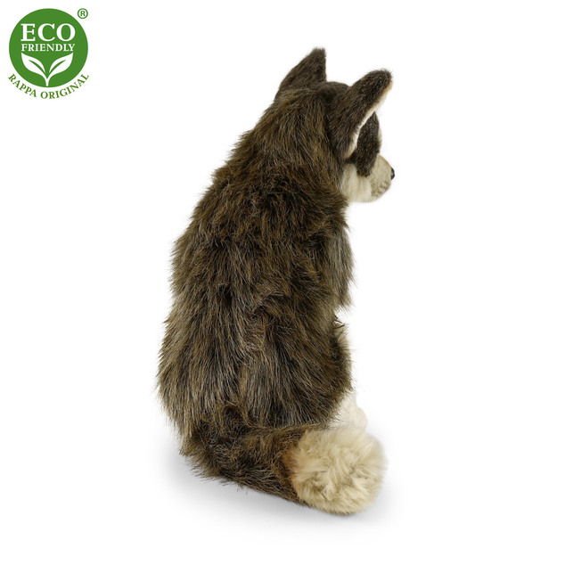 Plüsch sitzender Wolf 28 cm UMWELTFREUNDLICH