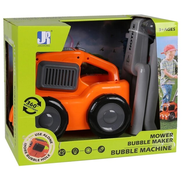 Bublifuk kosačka + náplň plast, na batérie so svetlom
