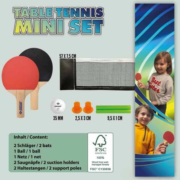Donic-Schildkröt - mini sada na stolný tenis