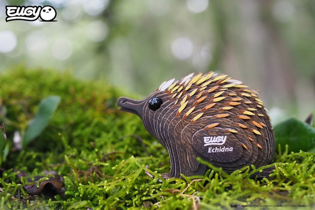 EUGY Echidna puzzle 3D in cartone