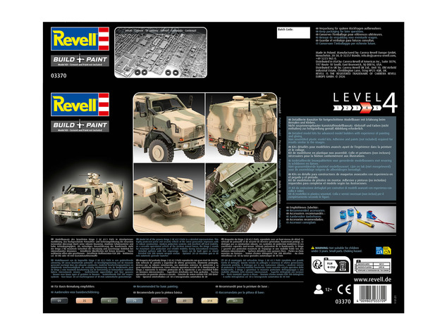 Plastic ModelKit militare 03370 - Dingo 2 GE A3.3 PatSi (1:35)