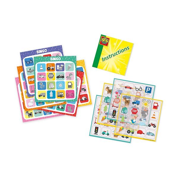 Reisespiel - BINGO, Bilder auf die Autoscheibe kleben