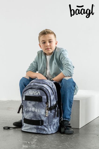 BAAGL SET 5 Skate NASA Grey: rucsac, penar, sac, dosar, husă