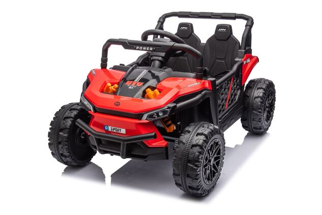 Elektrické autíčko UTV Small 12V, červené, Pohon zadných kolies, 12V batéria