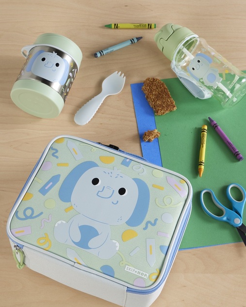 SKIP HOP Bottiglia con cannuccia 355ml Besties Squad Elefante 12m+