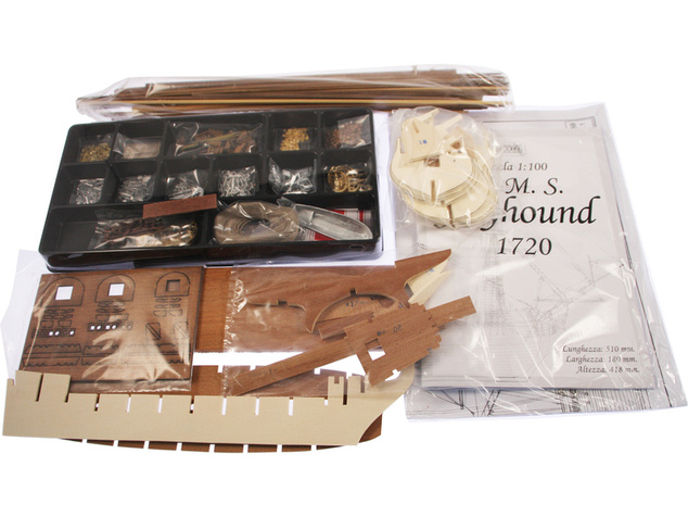 COREL HMS Greyhound fregata 1720 1:100 kit