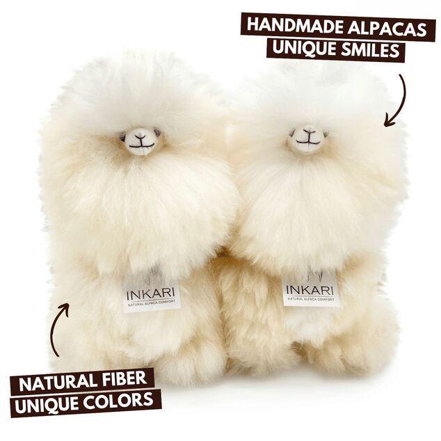 INKARI Plüschspielzeug Alpaka Medium Monsterfluff Sahara 32cm