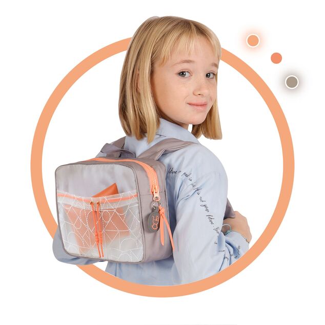 DeCuevas 90877 Carucior pliabil pentru papusi gemene cu rucsac CITY X - 91 cm